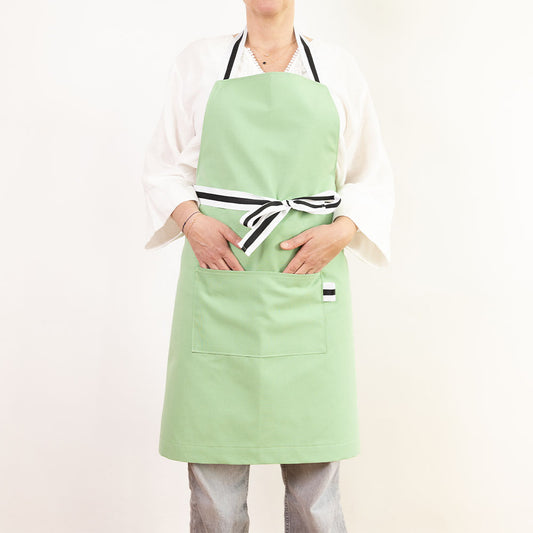 tablier vert verveine