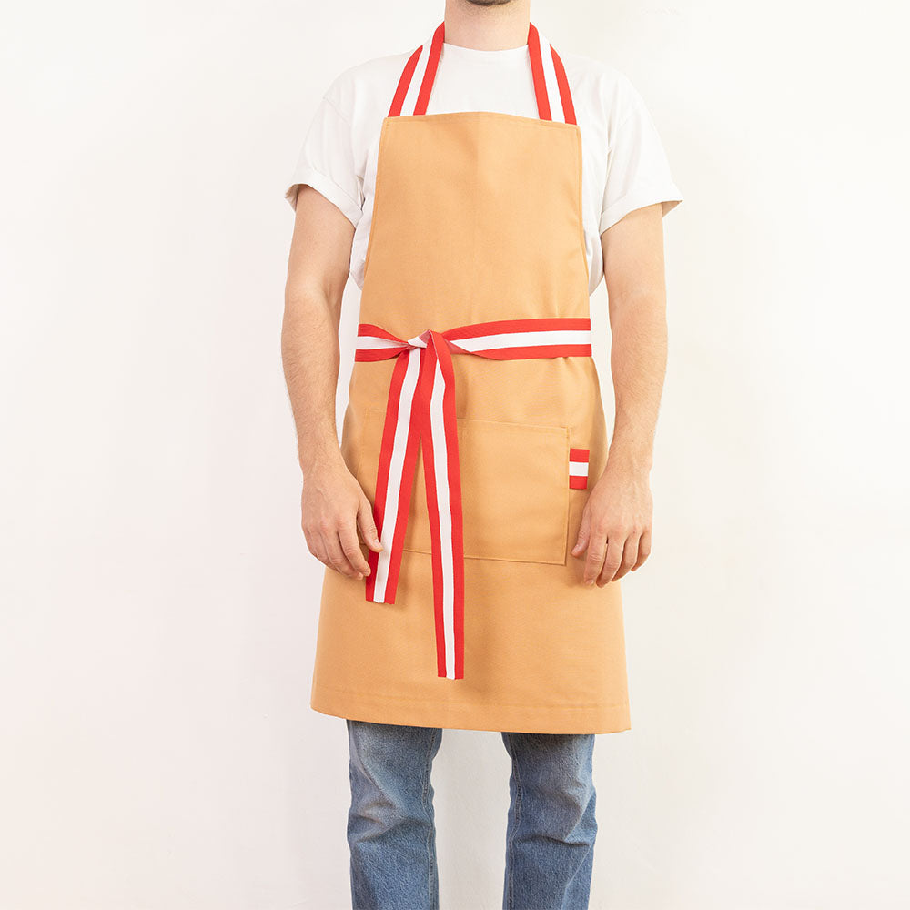tablier beige moka