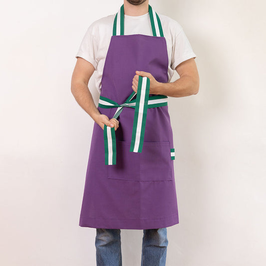 Tablier violet aubergine