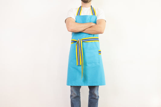 Tablier Bleu Turquoise