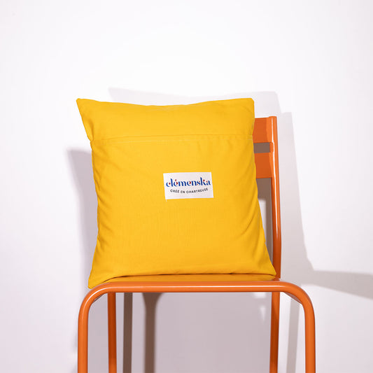 Coussin Vivre d'amis et de Chartreuse