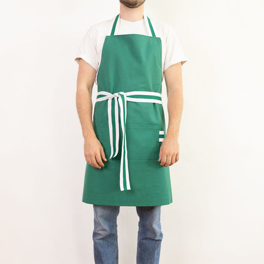 tablier vert chou