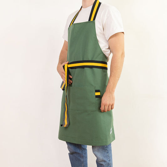 tablier vert haricot