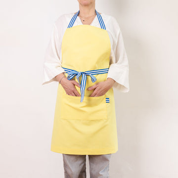 tablier jaune citron