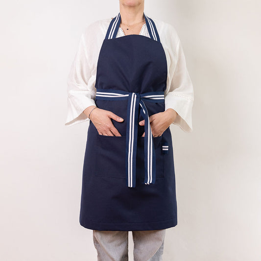 Tablier Bleu Marine Anémone