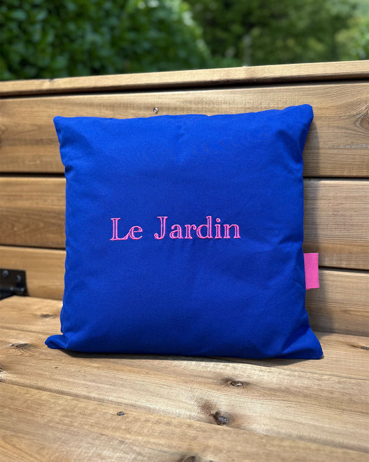 Coussin Bleu extérieur