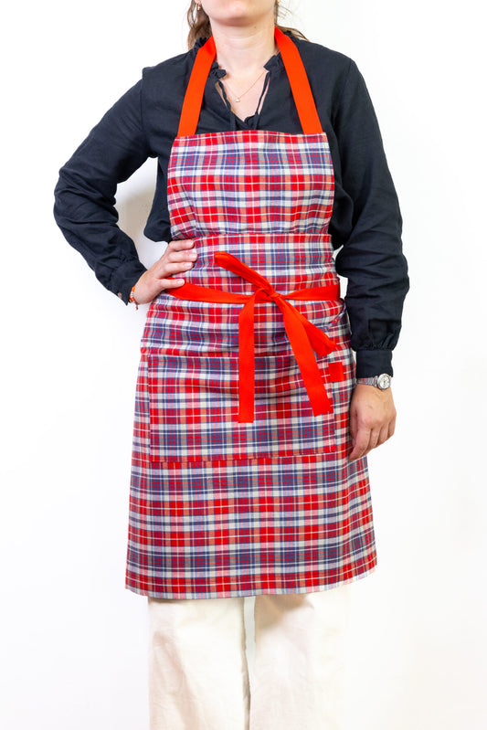 Tablier Carreaux Rouge